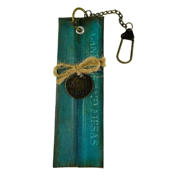 Handmade Journal Book Spine Bookmark Inspired 5.25 x 1.75 Vintage Hardware u - Picture 1 of 2